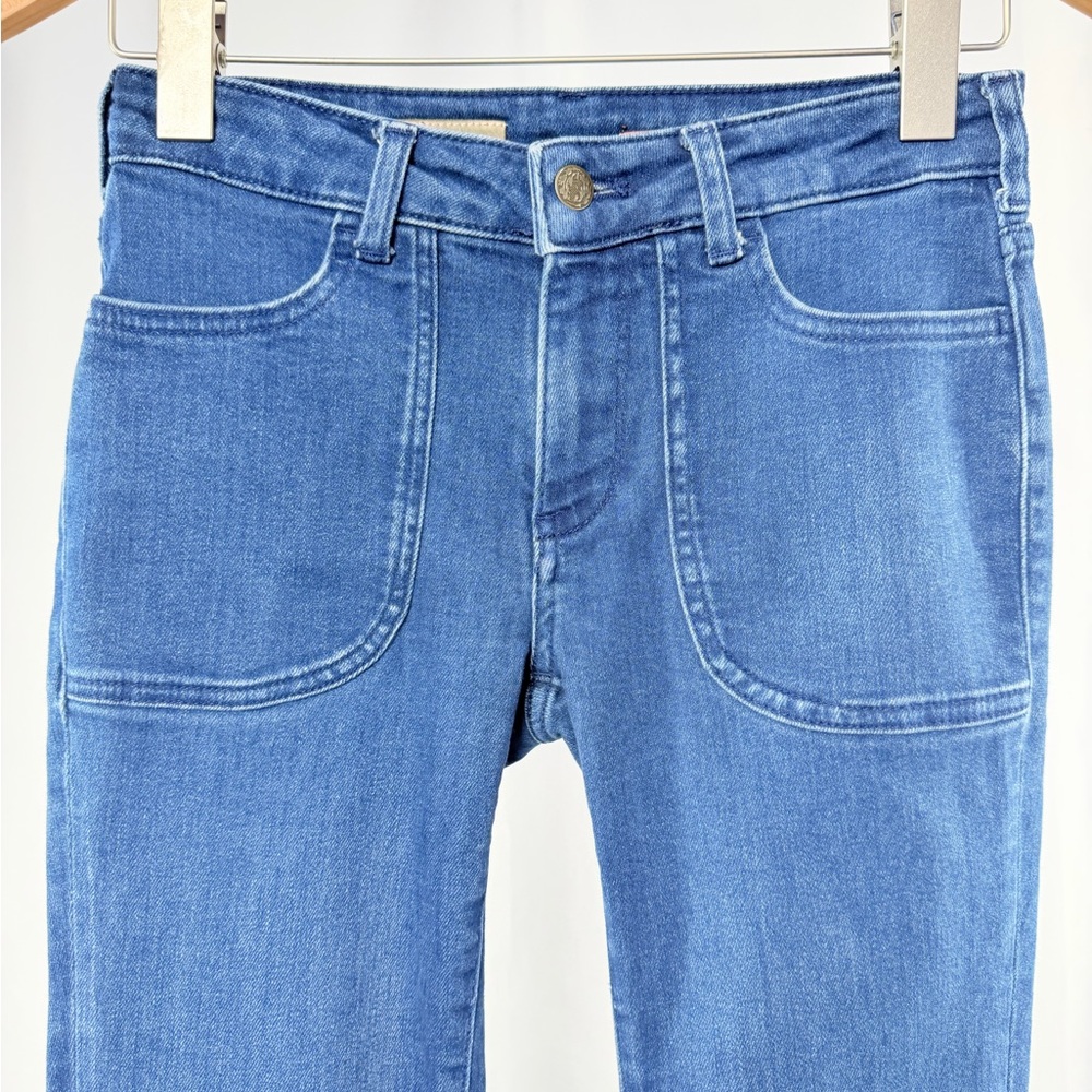 Pilcro The Icon Low Rise Flare Jeans in Dark Blue Size 25 - Picture 5 of 11